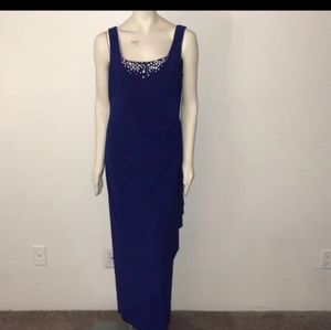 Jeanne Alexander royal blue  dress